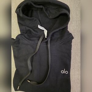 ALO Yoga Accolade Black Pullover Hoodie